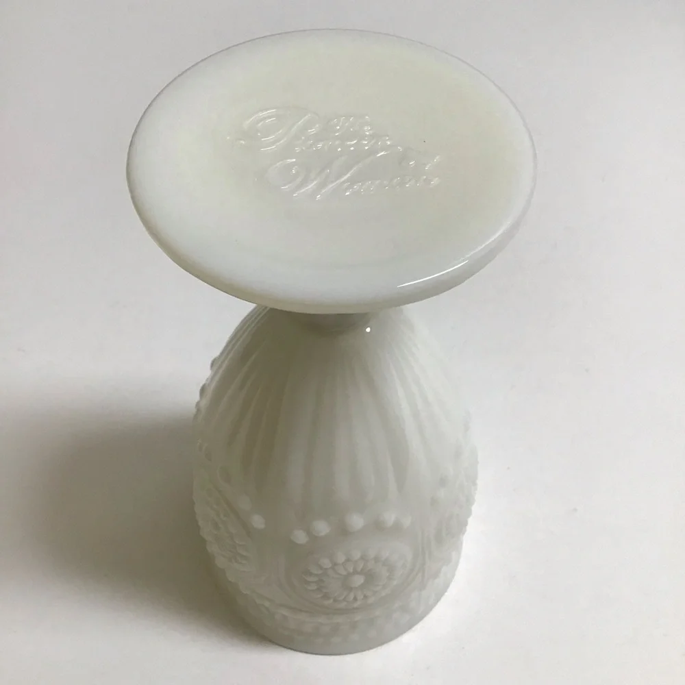 The Pioneer Woman Adeline Snow Milk Glass Goblet Tumbler Chalice White Gibson